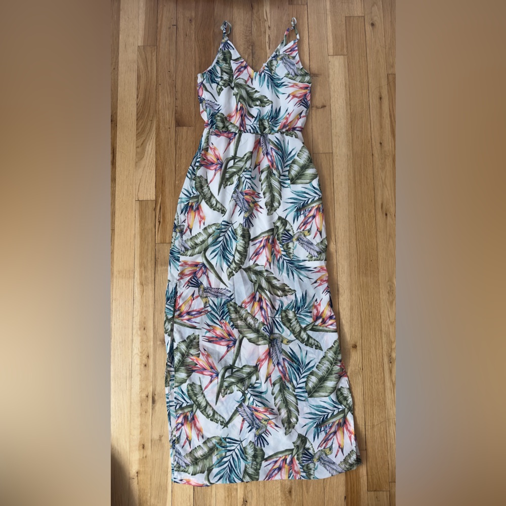H&M Tropical Print Maxi Dress